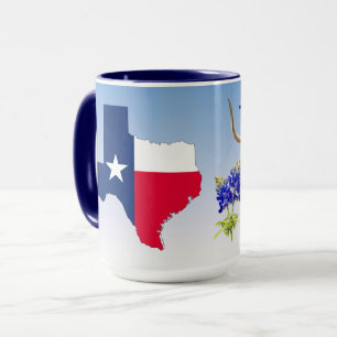 Texas Theme on blues, Mug