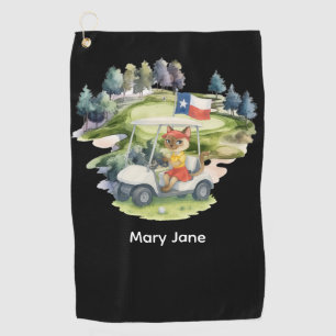 Texas themed for golfer  golf towel