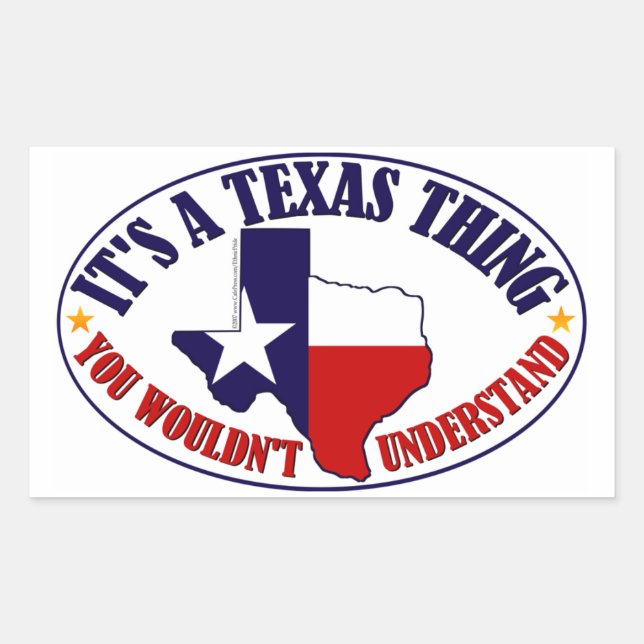 Texas Thing Rectangular Sticker (Front)