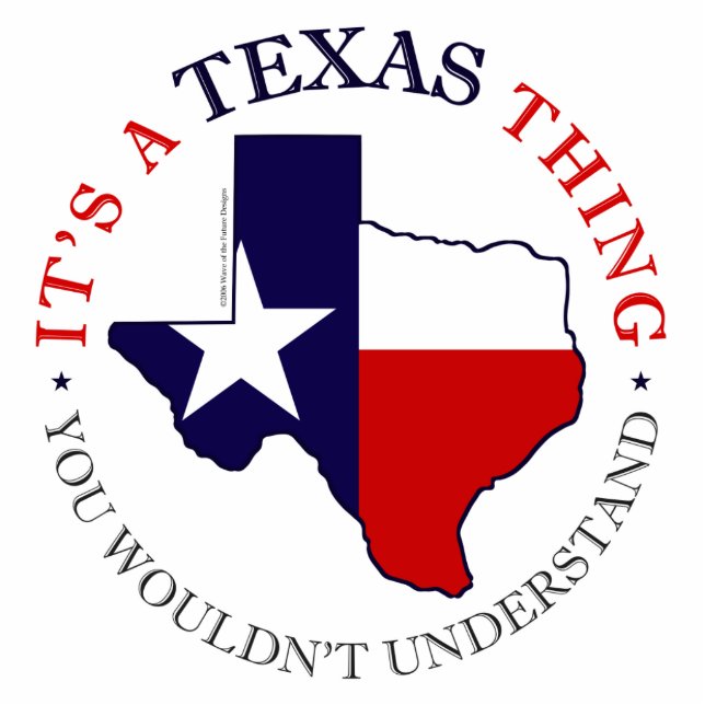 Texas Thing Standing Photo Sculpture (Front)