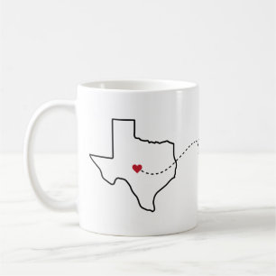 Texas to Germany - Heart2Heart Coffee Mug