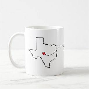 Texas to Louisiana - Heart2Heart Coffee Mug