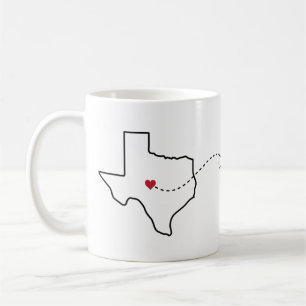 Texas to Oregon - Heart2Heart Coffee Mug