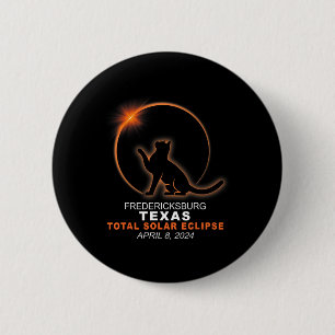 Texas Total Solar Eclipse 2024 6 Cm Round Badge