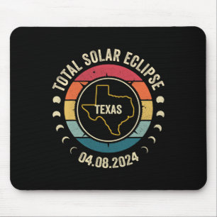 Texas Total Solar Eclipse 2024 American Totality A Mouse Mat