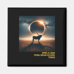 Texas Total Solar Eclipse 2024 Commemorative Astro Magnet