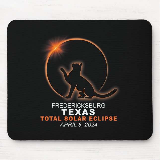 Texas Total Solar Eclipse 2024  Mouse Mat (Front)