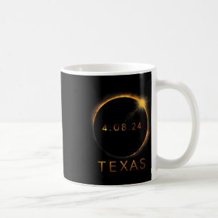 Texas Total Solar Eclipse April 8 2024 Texas Solar Coffee Mug