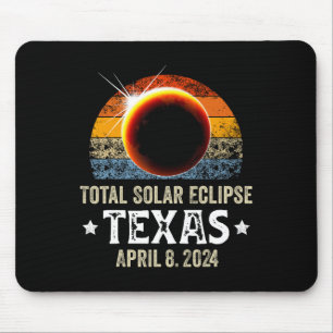 Texas Total Solar Eclipse April 8 2024 Texas Solar Mouse Mat
