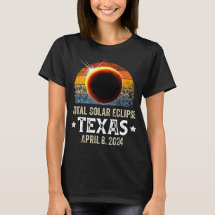 Texas Total Solar Eclipse April 8 2024 Texas Solar T-Shirt
