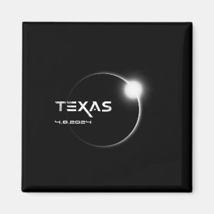 Texas Totality 4.08.2024 Total Solar Eclipse 2024 Magnet