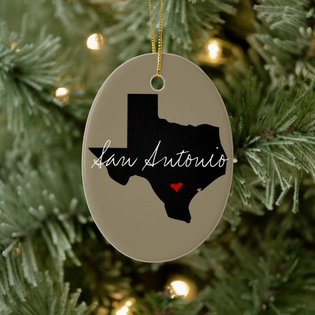 Texas Town Ceramic Tree Decoration (Tree)