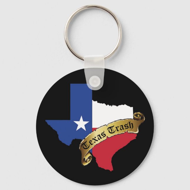 Texas Trash Keychain (Front)