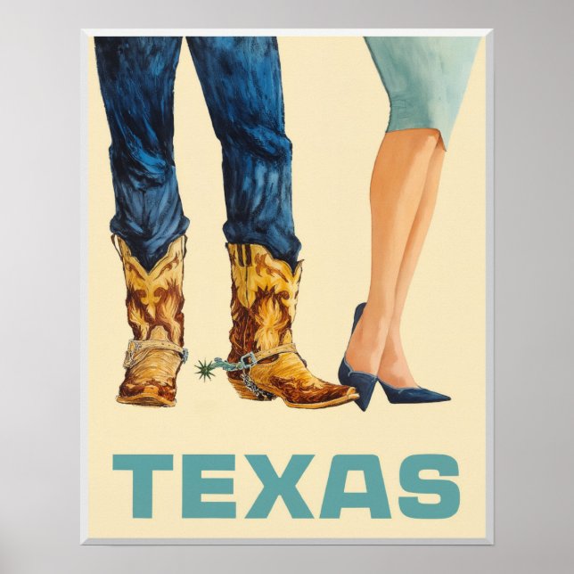 Texas travel poster  (Front)