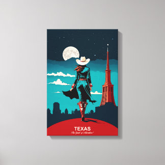 Texas Travel: The Spirit of Adventure Canvas Print