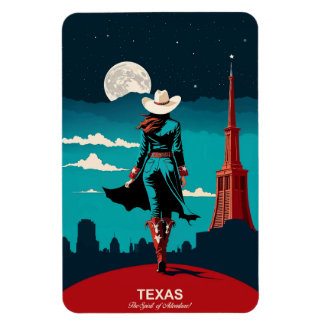 Texas Travel: The Spirit of Adventure Flexible Magnet