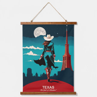 Texas Travel: The Spirit of Adventure Hanging Tapestry