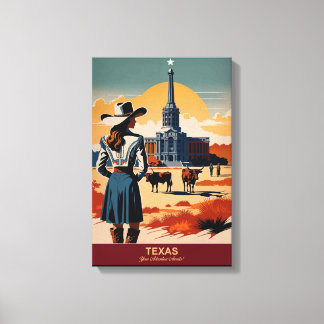 Texas Travel: Your Adventure Awaits Canvas Print
