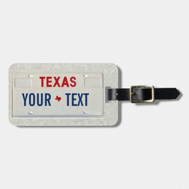 Texas Traveller Luggage Tag (Front Horizontal)