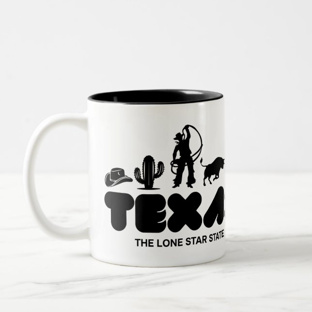 Texas Two-Tone Coffee Mug (Left)