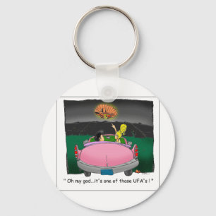 Texas UFO? Funny Tees, Gifts & Collectibles Key Ring