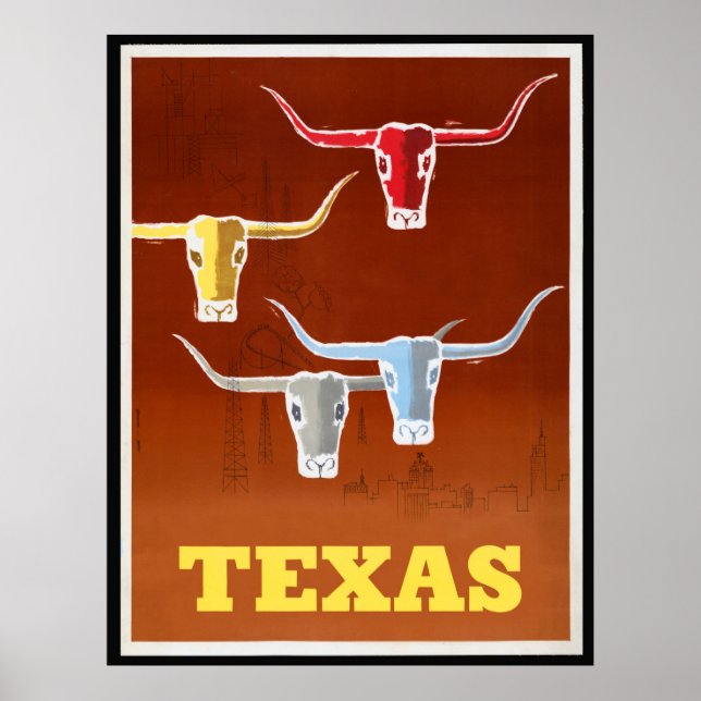 Texas Unedited Vintage Photos Old Aesthetic Pictur Poster (Front)