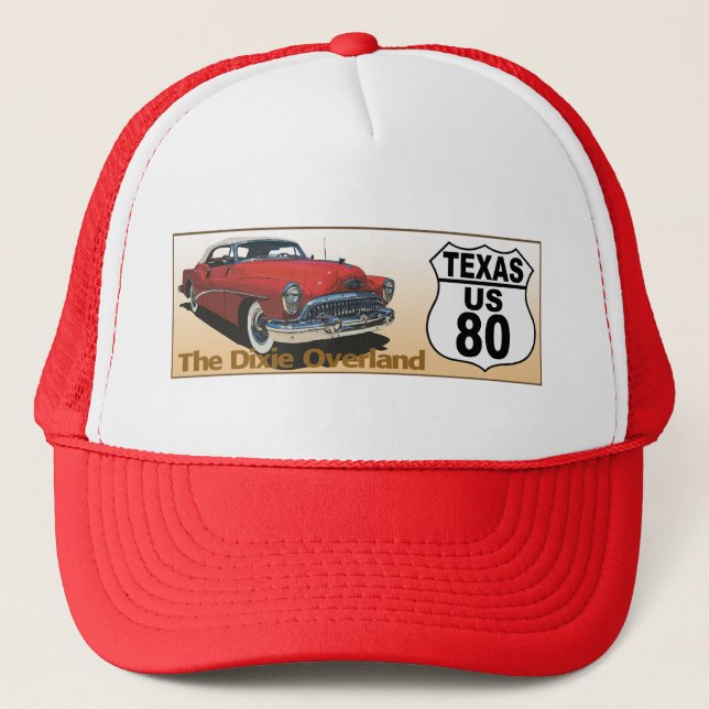 Texas US Route 80 - The Dixie Overland Trucker Hat (Front)