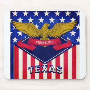 Texas USA Flag Mouse Mat