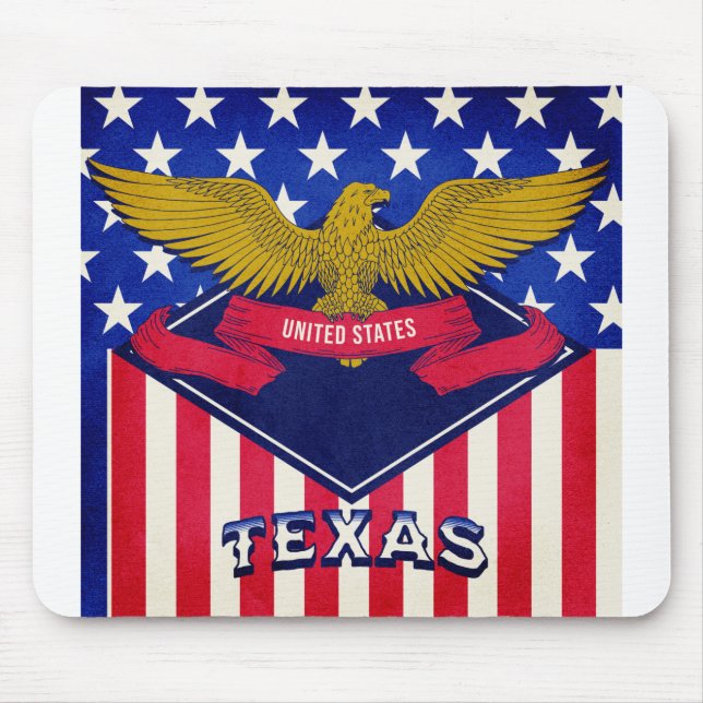 Texas USA Flag Mouse Mat (Front)