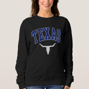 Texas USA Longhorn America College Font Sweatshirt
