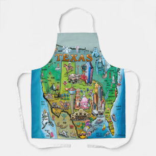 Texas USA Map Apron