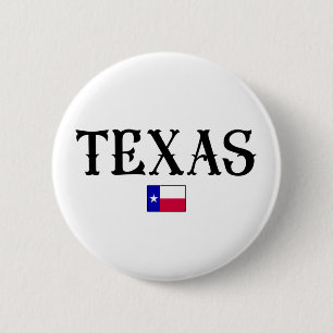 Texas USA State Map Flag 6 Cm Round Badge