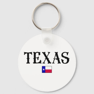 Texas USA State Map Flag Key Ring