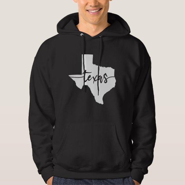 Texas USA State Map Hoodie (Front)