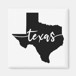 Texas USA State Map Magnet