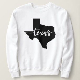 Texas USA State Map Sweatshirt