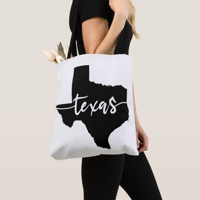Texas USA State Map Tote Bag (Close Up)