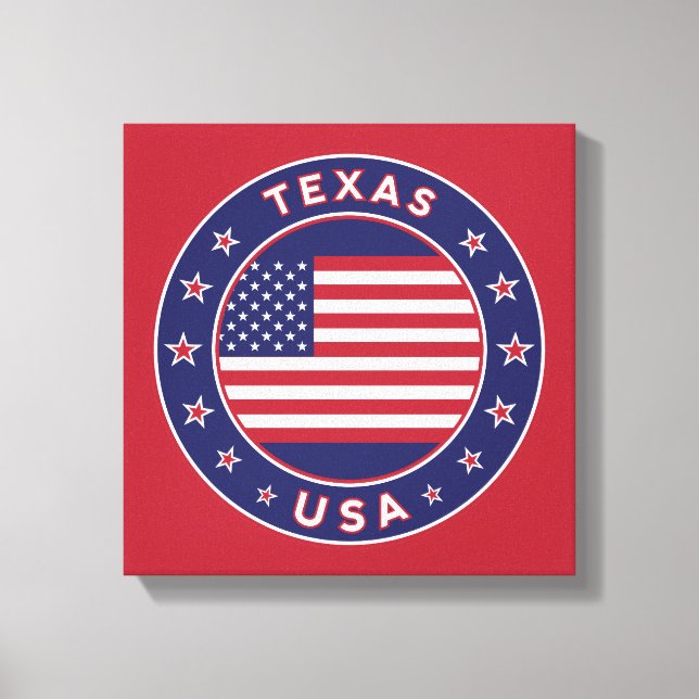 Texas, USA States, poster, canvas Print (Front)