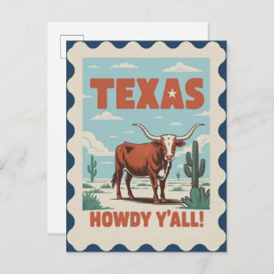 Texas USA Vintage Travel Postcard