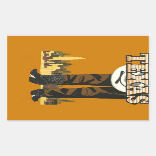 Texas USA Vintage Travel stickers