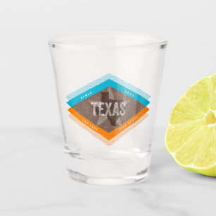 Texas Vintage Lone Star State Retro United States Shot Glass