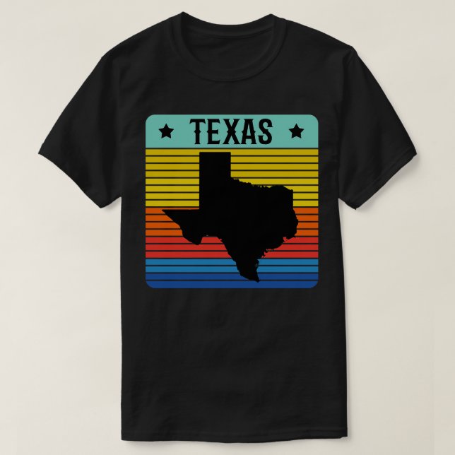 Texas Vintage Retro Style State Texan T-Shirt (Design Front)