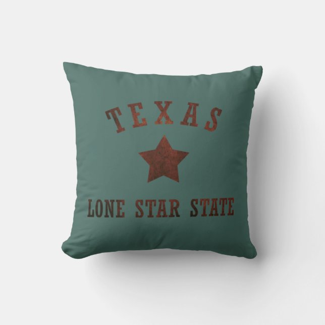 Texas vintage the lone star state cushion (Front)