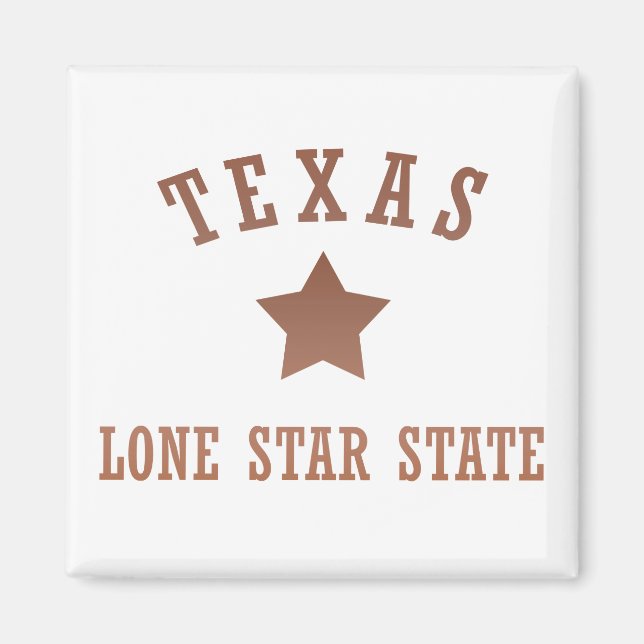Texas vintage the lone star state magnet (Front)