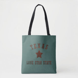 Texas vintage the lone star state tote bag