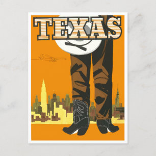 Texas vintage travel postcard