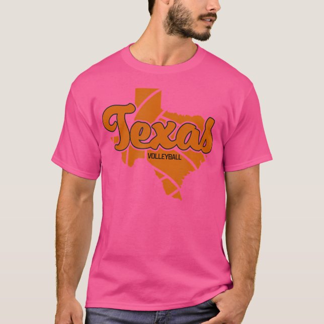 Texas Volleyball Script T-Shirt (Front)