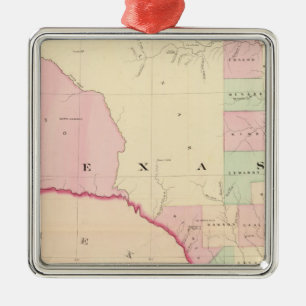 Texas W portion Metal Tree Decoration