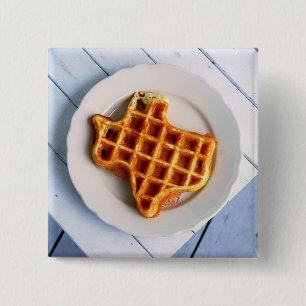 Texas Waffle 15 Cm Square Badge