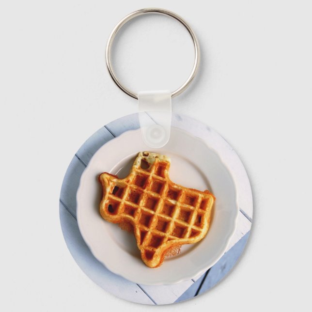 Texas Waffle Key Ring (Front)